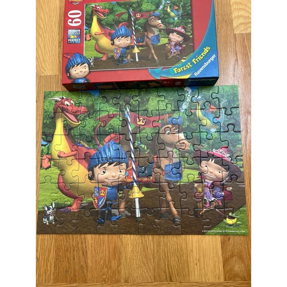 Ravensburger Mike The Knight Forest Friends 60 piece jigsaw puzzle complete